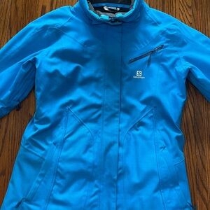 Salomon Blue Ski Snow Jacket Performance Technical